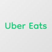 Uber eet bezorger venster sticker (Vel)