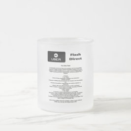 Uber Flash Direct Diretrizes Matglas Koffiemok