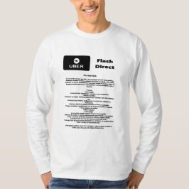 Uber Flash Direct Diretrizes T-shirt