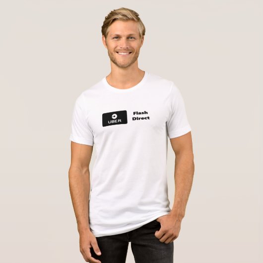 Uber Flash e Direct Tri-Blend Shirt (Voorkant volledig)