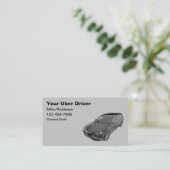 Uber Ride Hailing Cartes de visite de luxe (Debout devant)