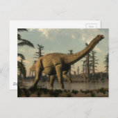 Uberabatitan dinosaurus in het meer briefkaart (Voorkant / Achterkant)
