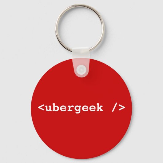 <ubergeek />aanvinken sleutelhanger (Voorkant)