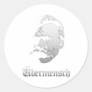 Übermensch – Friedrich Nietzsche Beste Duitse Filo Ronde Sticker
