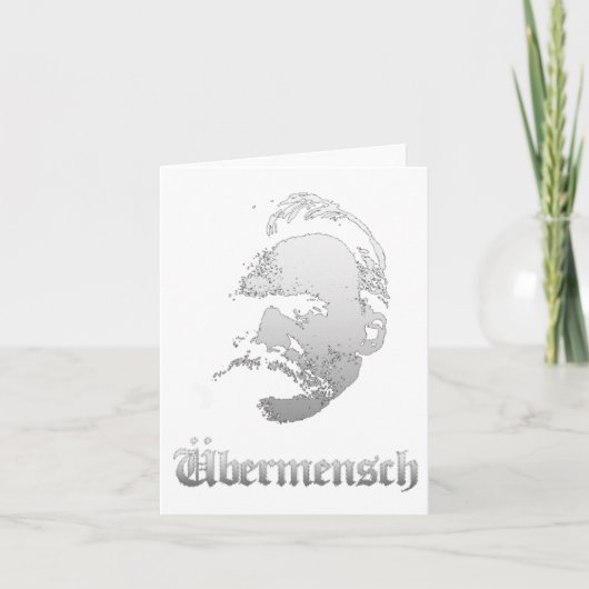 Ubermensch – Friedrich Nietzsche Beste Duitse Phil Kaart (Voorkant)