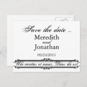 Ubi Caritas et Amor Mariage Modèle de faire-part d (Devant / Derrière)