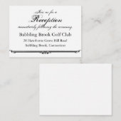 Ubi Caritas et Amor Modèle de carte de réception d (Devant / Derrière)