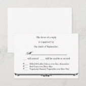 Ubi Caritas et Amor Wedding RSVP Sjabloon (Voorkant / Achterkant)