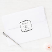 Ubi Caritas et Amor Wedding Sticker Sjabloon (Envelop)
