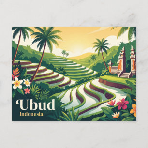 Ubud Indonesië Briefkaart