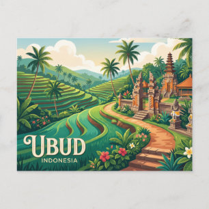 Ubud Indonesië Briefkaart