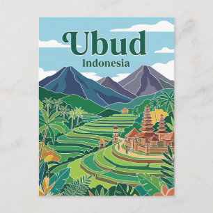 Ubud Indonesië Briefkaart