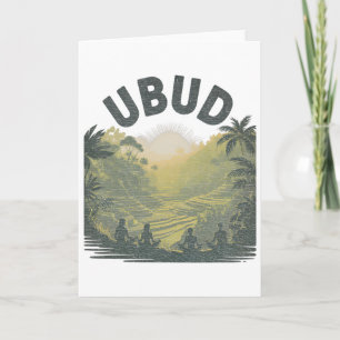 Ubud Li Rijstvelden Jungle Meditatie Yoga Kaart