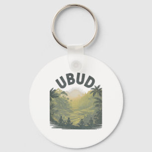 Ubud Li Rijstvelden Jungle Meditatie Yoga Sleutelhanger