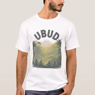Ubud Li Rijstvelden Jungle Meditatie Yoga T-shirt