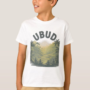 Ubud Li Rijstvelden Jungle Meditatie Yoga T-shirt