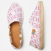 Ubuntu Afridrilles Espadrilles - REBEL Rouge, Blan