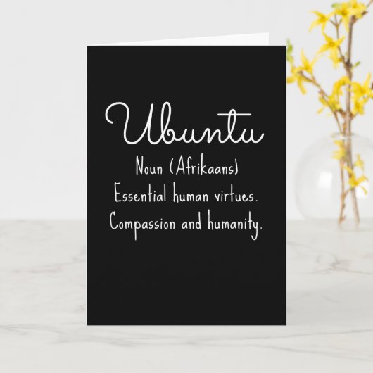Ubuntu Afrikaans Kaart (Gele Bloem)
