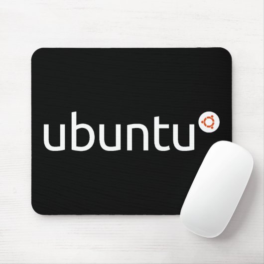Ubuntu Dark Mousepad Muismat (Met muis)