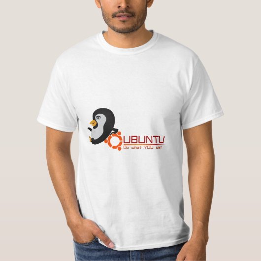 Ubuntu, doe wat je wilt t-shirt (Voorkant)