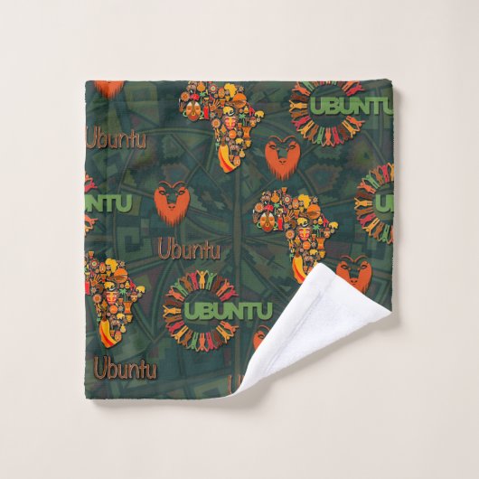 Ubuntu - Ik ben omdat we dat zijn. Bad Handdoek (Wasdoekje)