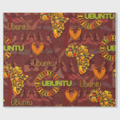 Ubuntu - Ik ben omdat we dat zijn. Cadeaupapier (Vlak)
