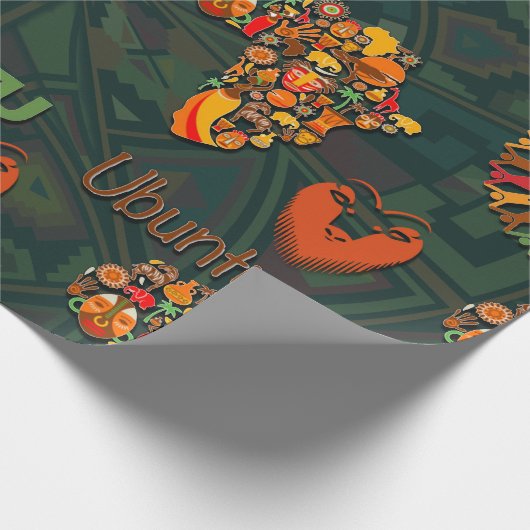 Ubuntu - Ik ben omdat we dat zijn. Cadeaupapier (Hoek)