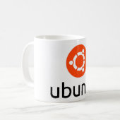 Ubuntu Linux Logo Koffiemok (Voorkant links)