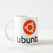 Ubuntu Linux Logo Koffiemok (Links)