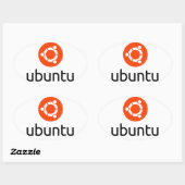 Ubuntu Linux Logo Ovale Sticker (Vel)