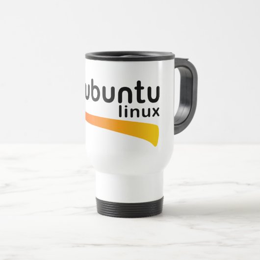 Ubuntu Linux Open Source Reisbeker (Voorkant rechts)