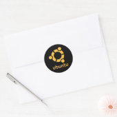 Ubuntu Linux Open Source Ronde Sticker (Envelop)