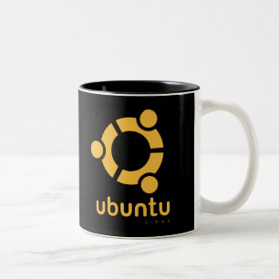 Ubuntu Linux Open Source Tweekleurige Koffiemok