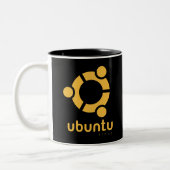 Ubuntu Linux Open Source Tweekleurige Koffiemok (Links)