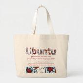"Ubuntu" Natural Fibre Jumbo Tas (Voorkant)