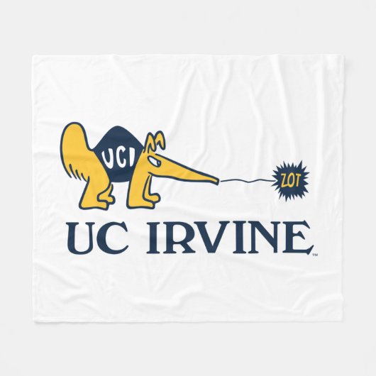 UC Irvine | UCI Anteaters Zot! Fleece Deken (Voorkant (Horizontaal))