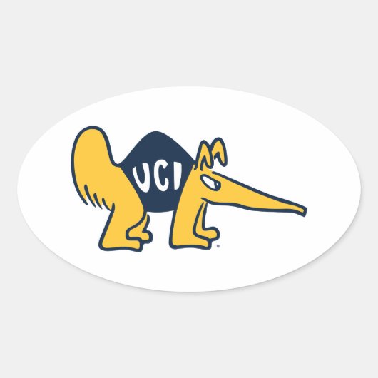 UC Irvine | UCI-voorverwarmers Ovale Sticker (Voorkant)