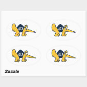 UC Irvine | UCI-voorverwarmers Ovale Sticker (Vel)