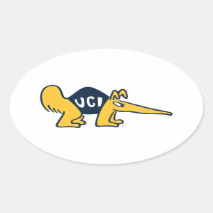 UC Irvine   UCI-voorverwarmers Ovale Sticker