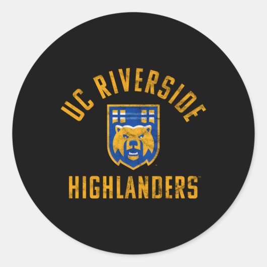UC Riverside Highlanders Large Ronde Sticker (Voorkant)