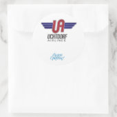 Uchtdorf Airlines. Sticker rond (Sac)