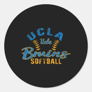 Ucla Bruins Softbal Antiek Officieel Gelicentieerd Ronde Sticker