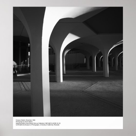 UCSD Campus Details van Ansel Adams Poster (Voorkant)