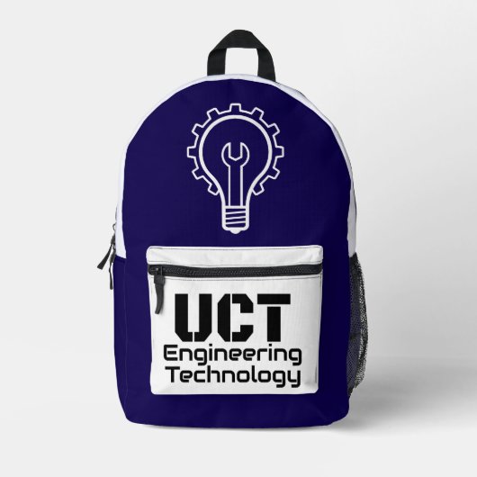 UCT_ENGINEERING BEDRUKTE RUGZAK (Voorkant)