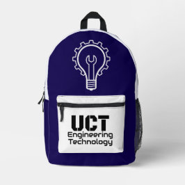 UCT_ENGINEERING PRINTED BACKPACK BEDRUKTE RUGZAK