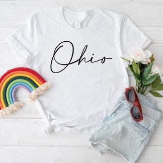 udaderas de Ohio Script State T-shirt