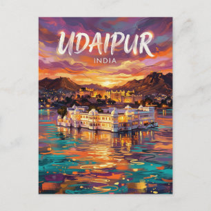 Udaipur India Briefkaart