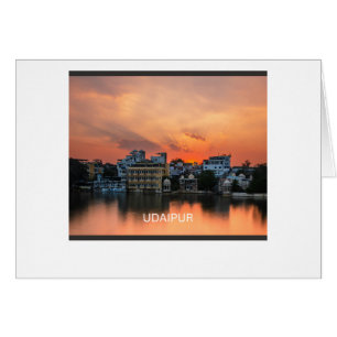 Udaipur zonsondergang over Lake Pichola