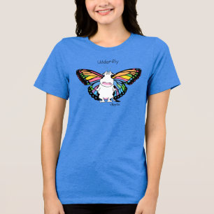 UDDERFLY door Sandra Boynton Tri-Blend Shirt