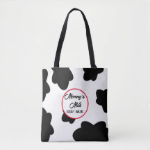 “Udderly Amazing” Koeienprint Boodschappentas